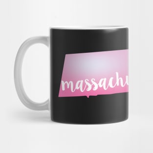 Massachusetts State Pink vector Mug